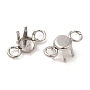 304 Stainless Steel Charms Rhinestone Claw Settings STAS-U025-04A-P-2