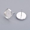 304 Stainless Steel Stud Earring Findings LS-X-STAS-F188-01P-C-1