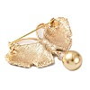 KC Gold Plated Alloy Brooches JEWB-L017-04KCG-03-2