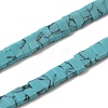 Synthetic Turquoise Beads Strands G-Z045-A24-01-1