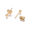 Ion Plating(IP) 304 Stainless Steel Stud Earrings EJEW-L215-58A-G-2