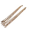 1.5mm 304 Stainless Steel Square Snake Chain Necklaces TW4888-2-5