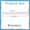 200Pcs PE Makeup Brush Protector Reusable Expandable Mesh Cover MRMJ-GF0001-51E-2