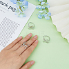  3pcs 3 styles Brass Adjustable Ring Findings FIND-FI0001-06P-3