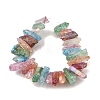 Electroplated Natural Quartz Crystal Beads Strands G-G791-15-02-2