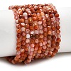 Natural Red Agate Beads Strands G-G343-B02-3mm-2