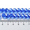 Electroplate Glass Bead Strands X-EGLA-R015-8mm-6-5