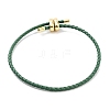 Braided Round Imitation Leather Bracelets Making BJEW-H610-03G-03-1