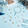 72Pcs 18 Styles Ocean Theme Alloy Enamel Charms ENAM-ME0001-18-5