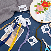 50Pcs Square Acrylic Embroidery Thread Organizer DIY-OC0012-63-5