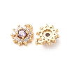 Brass Micro Pave Cubic Zirconia Charms CU-K002-39G-M-3