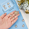 10Pcs Christmas Themed Brass Micro Pave Clear Cubic Zirconia Pendants ZIRC-BBC0002-87-3