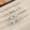 Alloy Cuff Open Rings Sets for Women WG801CE-01-3