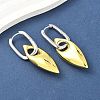 Horse Eye Brass Hoop Earrings for Women EJEW-U057-06D-03GP-2