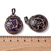 Natural Amethyst Pendants G-A241-02R-21-3