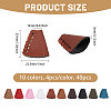 40Pcs 10 Colors Leather Cord Ends FIND-CA0011-38-2