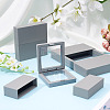 3 Bags 3 Styles Square Transparent PE Thin Film Suspension Jewelry Display Box CON-TA0001-38F-6