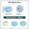 100cs Large Hole Resin European Beads RESI-PA0001-22A-2