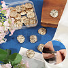 30Pcs 1-Hole Alloy Shank Buttons FIND-CA0011-66A-5