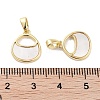 Brass Pave Natural Shell Bag Shape Charms KK-C051-17G-3