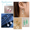 60Pcs 3 Color 304 Stainless Steel Ball Stud Earring Post with Loop FIND-UN0001-14-5