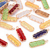 Crackle Glass Pendants GLAA-Q088-015-1