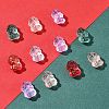 40Pcs Christmas Theme Transparent Glass Beads GLAA-FS0001-87A-2