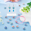 20Pcs Polymer Clay Heart & CCB Frame Links Connector Charms CLAY-TADJ0001-07-6