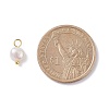 Natural Cultured Freshwater Pearl Charms LS-X-PALLOY-JF01098-03-3