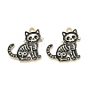 Skull Alloy Enamel Pendants AL-CBAD3B4-04G-04-1