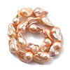 Natural Nucleated Pearl Beads Strands PEAR-B004-15M-06B-4