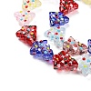 Handmade Bumpy Glass Beads Strands LAMP-F032-08A-3