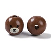 Animal Themes Printed Wood European Beads WOOD-M013-01C-2