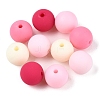 Rubberized Style Imitated Silicone Acrylic Beads MACR-T048-01C-15-1