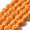 Glazed Porcelain Beads Strands X-PORC-I028-02E-1