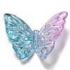 Two Tone Transparent Acrylic Beads X-OACR-E041-06C-1