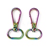 Rainbow Color Alloy Swivel Clasps FIND-WH0116-18M-1