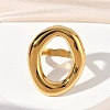 Adjustable 304 Stainless Steel Cuff Open Rings for Women RJEW-Z122-03G-03-2