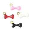 304 Stainless Steel Enamel Pendants STAS-I346-56G-1