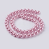 Eco-Friendly Dyed  Glass Pearl Round Bead Strands X-HY-A002-8mm-RB109-2