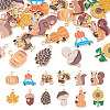24Pcs 12 Styles Thanksgiving Day Alloy Enamel Pendants ENAM-TA0002-59-1