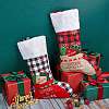 2Pcs 2 Style Christmas Socks Gift Bags HJEW-SZ0001-08-4