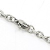 304 Stainless Steel Necklaces NJEW-F027-40-3.5mm-3