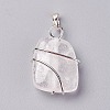 Natural Quartz Crystal Pendants G-I220-D06-2