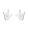 304 Stainless Steel Stud Earrings WG98C66-02-1