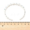 Daisy Alloy Resin Cuff Bangles for Women BJEW-U039-02S-3