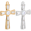 6Pcs 2 Colors 304 Stainless Steel Pendants STAS-BBC0007-21-6