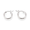 304 Stainless Steel Hoop Earrings EJEW-T048-25A-P-1