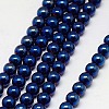 Electroplate Non-magnetic Synthetic Hematite Beads Strands G-J169A-4mm-03-1