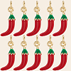 10Pcs Brass Enamel Pendants KK-BBC0019-48B-7